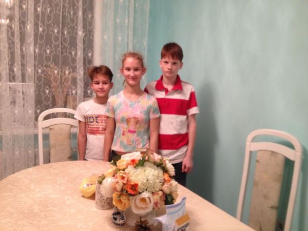 Варя, Даня, Кеша - тройняшкам 14 лет