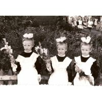 Фотография 1968 года, Таня, Лена, Надя. Сейчас уже взрослые люди, интересно, какими выросли эти девочки, как сложились их судьбы?