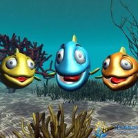 три веселые рыбки