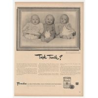 Фото тройняшек всегда принимали участие в рекламе,1948 г